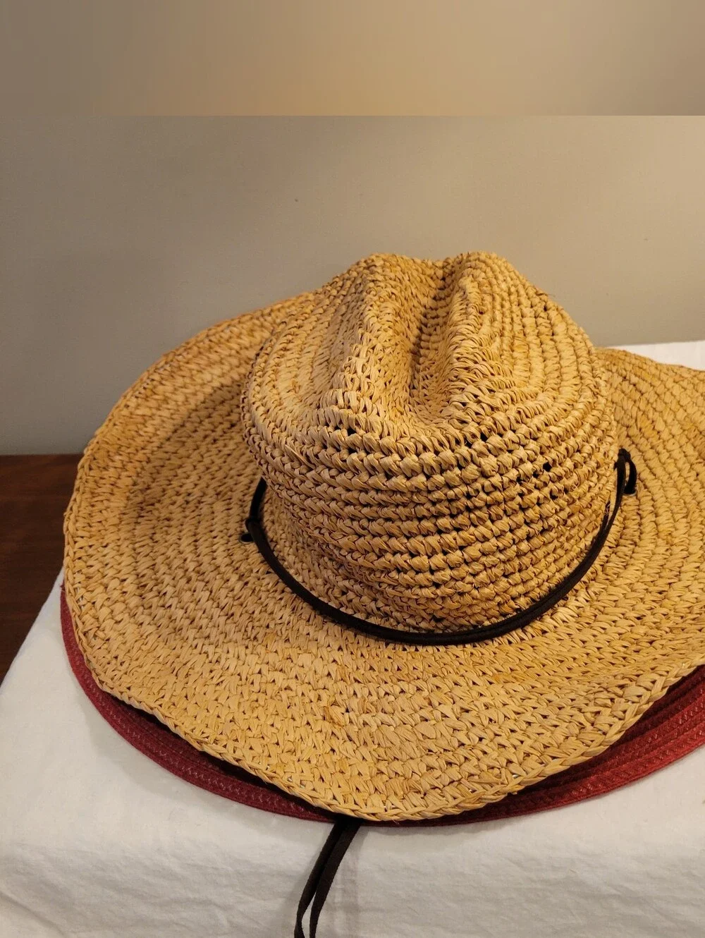 🐴EUC~ RIP CURL Straw Cowgirl Hat